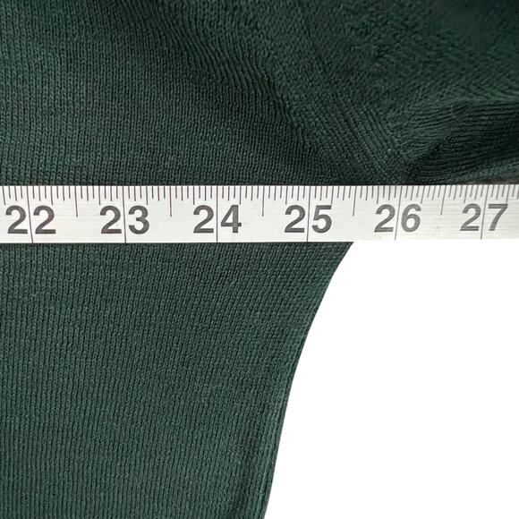 Vintage Burberrys Wool Sweater XL Green V Neck Classic Preppy Old Money England - Picture 5 of 14